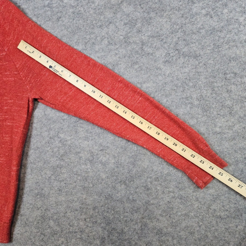 J Crew‎ Men's Heathered Orange Crewneck Sweater Size L 100% Cotton Warm Winter - Picture 8 of 9